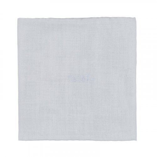 Nanán Set 3 pz mussola azzurro 80x80 cm Outlet