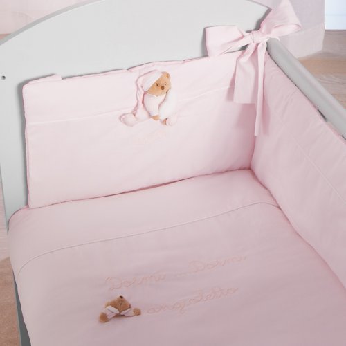 Nanán Set Rivestimento Co-sleeping Puccio Rosa 2025