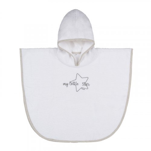 Nanán Accappatoio poncho grigio "My little star" Offerta
