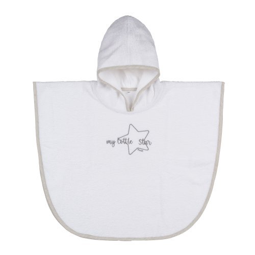Nanán Accappatoio poncho grigio "My little star" Online