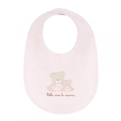 Nanán Bavaglino rosa "Bella come la mamma"