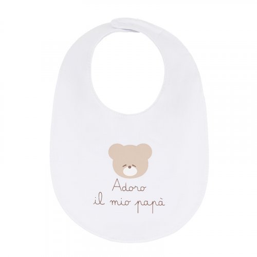 Nanán Bavaglio bianco "Adoro il mio papà"