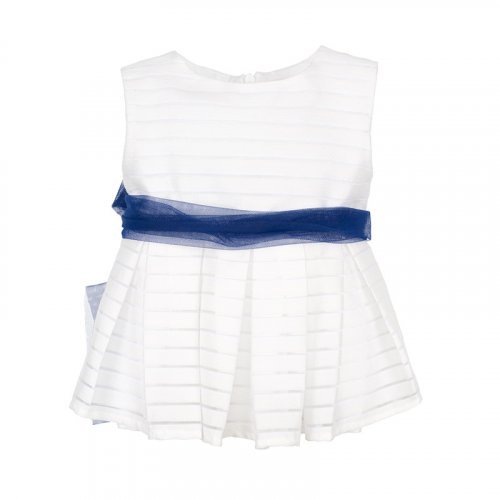 Nanán Blusa smanicata bianca