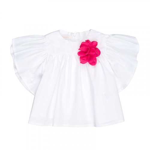 Nanán Blusa in popeline bianca