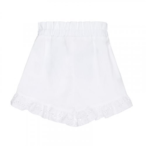 Nanán Shorts bianchi con fiocco blu Negozi Online