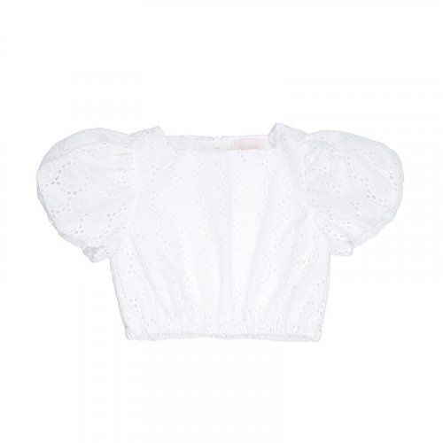 Nanán Top in sangallo bianco Negozio
