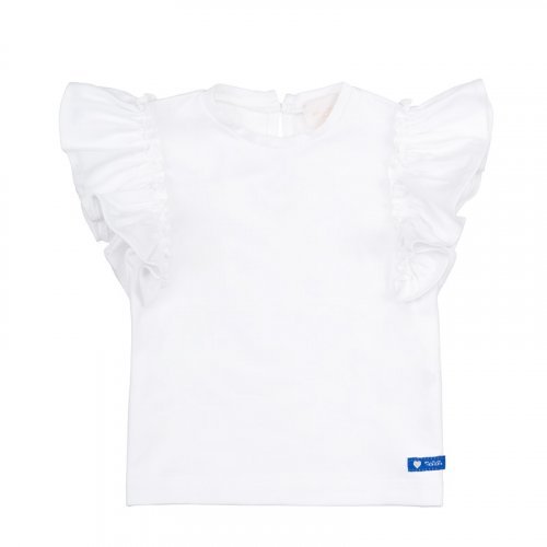 Nanán T-shirt bianca con frappe