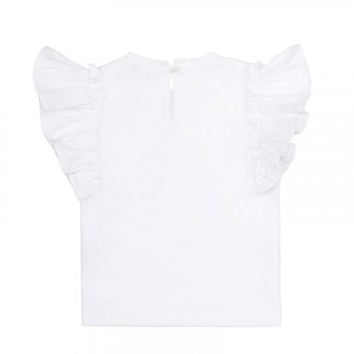 Nanán T-shirt bianca con frappe Nuova