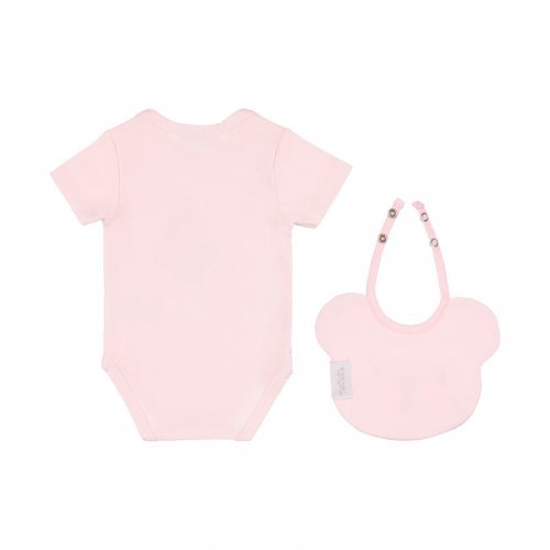 Nanán Confezione regalo rosa con body + bavaglino Saldi Di Fabbrica