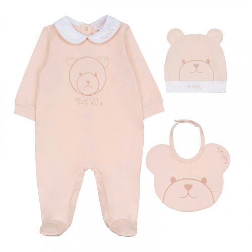 Nanán Confezione regalo tutina + berretta + bavaglio