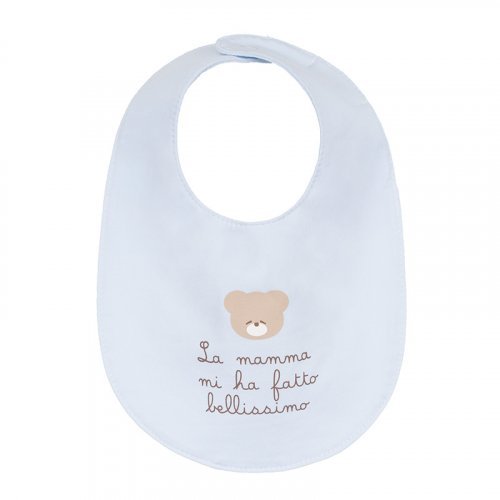 Nanán Bavaglio azzurro "La mamma mi ha fatto bellissimo"