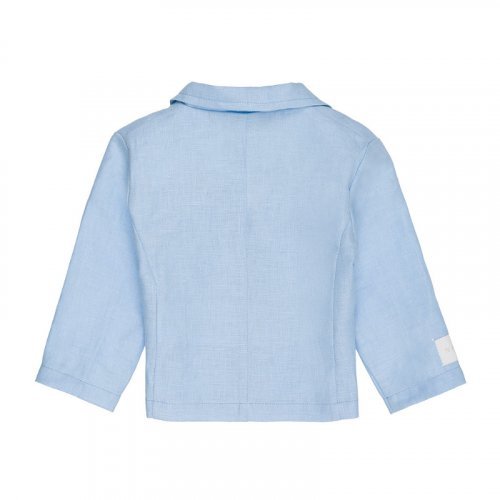 Nanán Giacca in lino azzurra Shopping Online