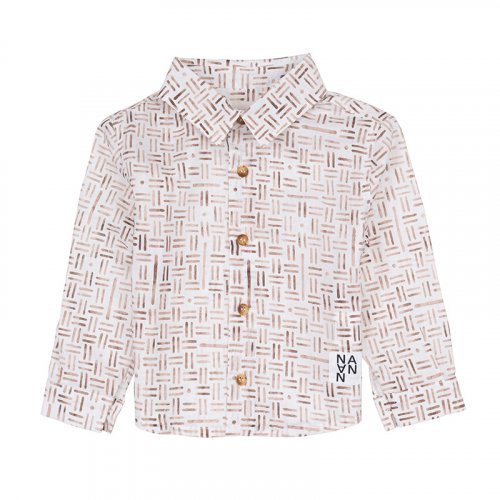 Nanán Camicia con fantasia geometrica Offerta