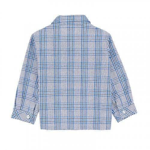 Nanán Giacca/camicia scozzese blu Outlet