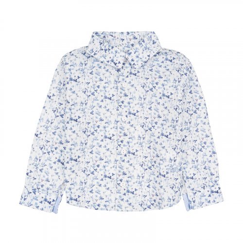 Nanán Camicia blu a fiori Esporta salva