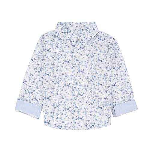 Nanán Camicia blu a fiori Esporta salva
