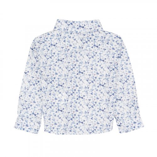 Nanán Camicia blu a fiori Esporta salva