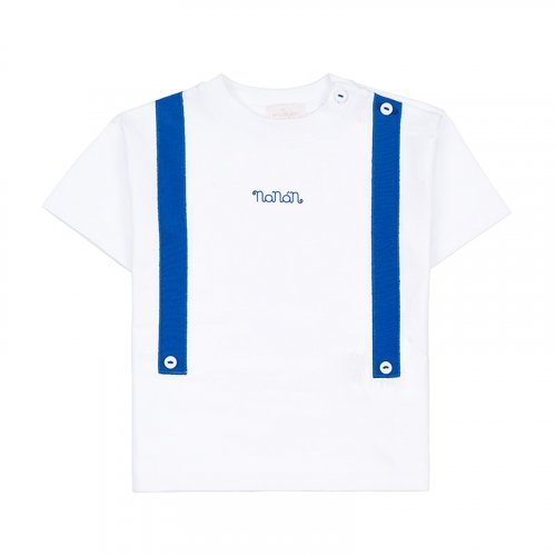 Nanán T-shirt c/bretelle bianco In Vendita