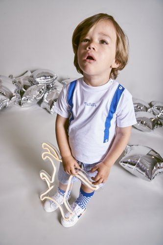 Nanán T-shirt c/bretelle bianco In Vendita
