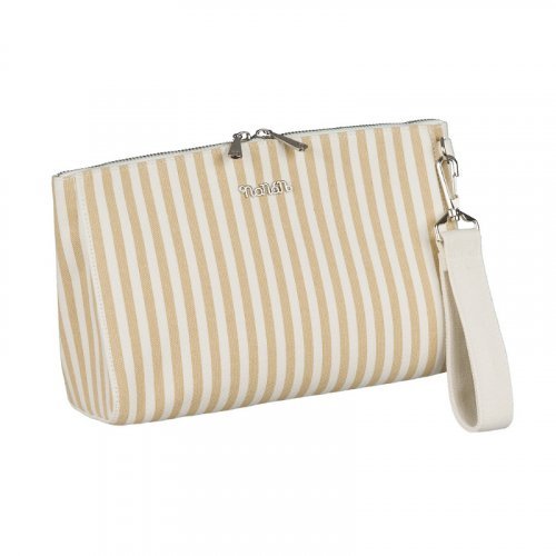 Nanán Pochette canvas beige Fino al 65% di sconto