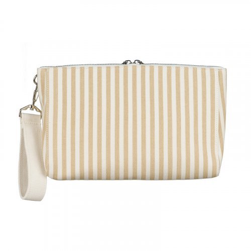 Nanán Pochette canvas beige Fino al 65% di sconto