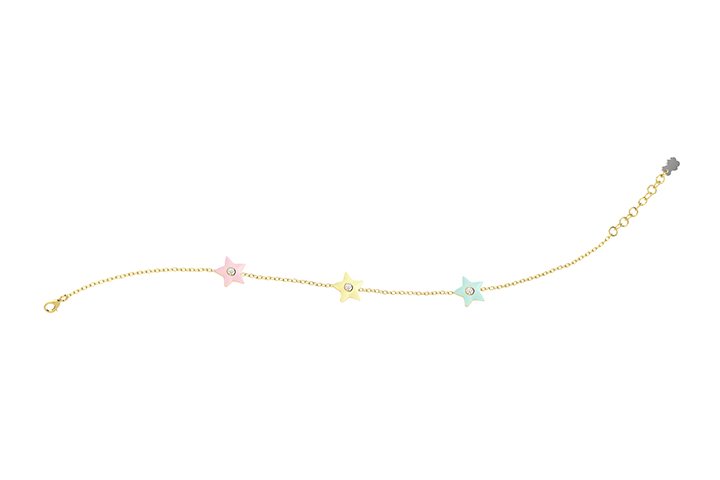 Nanán Bracciale Stelle Colorate Argento Offerte