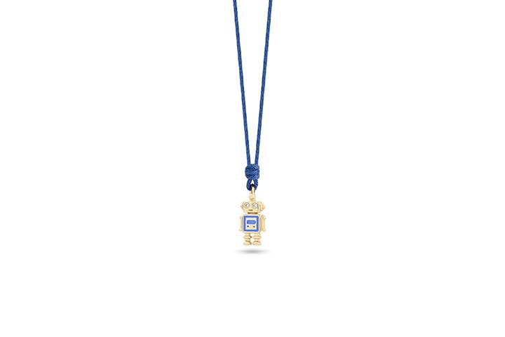 Nanán Collana Robottino Argento 50% di sconto per tempo limitato