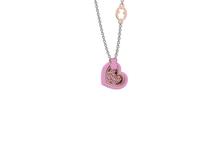Nanán Pendente cuore rosa Italia