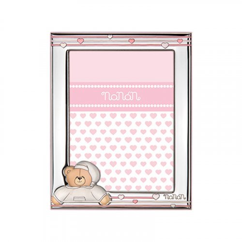 Nanán Cornice Argento Tato rosa 130x180mm Shopping Online