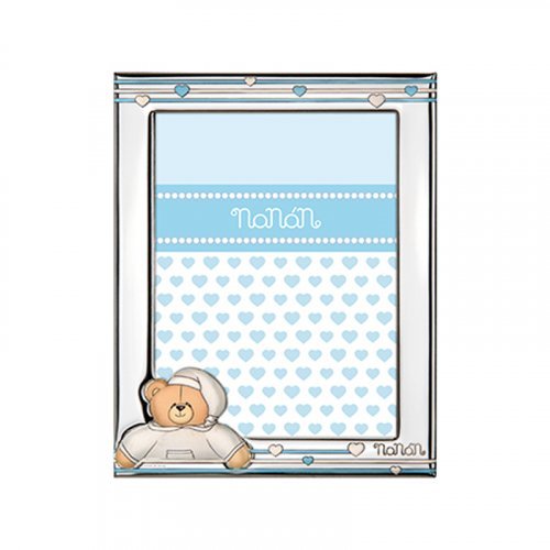 Nanán Cornice Argento Tato azzurro 90x130mm Affare Del Giorno