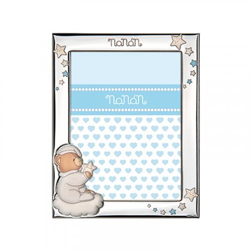 Nanán Cornice Argento azzurro 90x130mm Novità