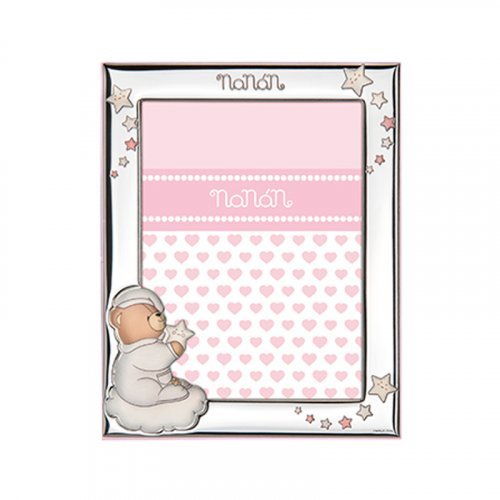 Nanán Cornice Argento rosa 90x130mm Presa