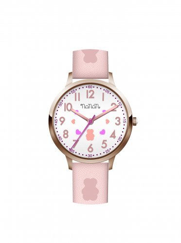 Nanán Orologio bambino bianco rosa - gold rose Fornitura limitata