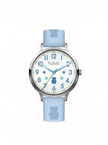 Nanán Orologio bambino bianco azzurro - silver Shopping online