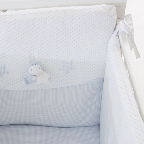 Nanán Set Piumone e Paracolpi 4pz Bombo Azzurro Promozione Limitata