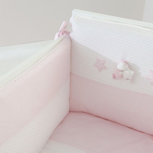 Nanán Set Piumone e Paracolpi 4pz Bombo Rosa