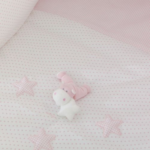 Nanán Set Piumone e Paracolpi 4pz Bombo Rosa Fino Al -60%