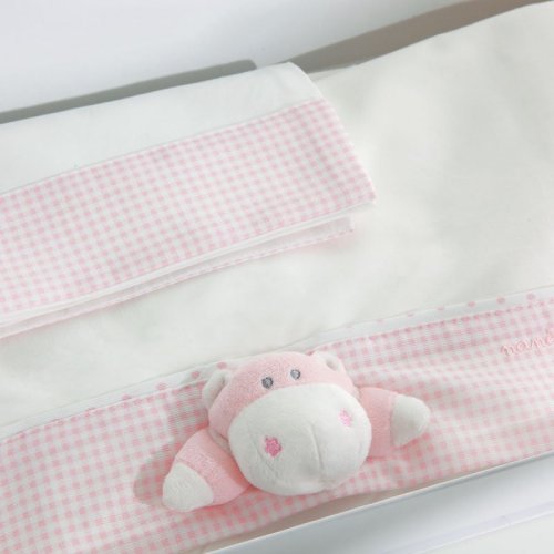 Nanán Set Lenzuola 3pz Letto Bombo Rosa Affare Del Giorno