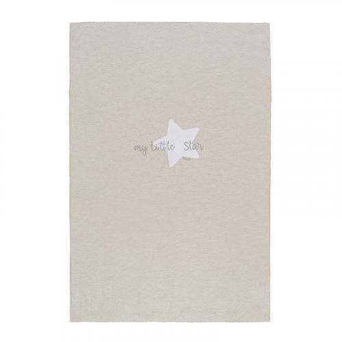 Nanán Coperta letto grigia in jersey "My little Star" Grande vendita