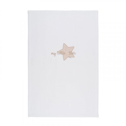 Nanán Coperta letto in pile "My little star" con ricamo beige Flash Sale