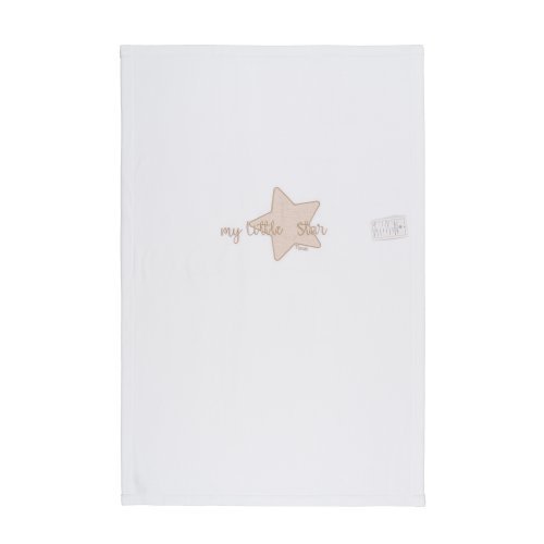 Nanán Coperta letto in pile "My little star" con ricamo beige Flash Sale