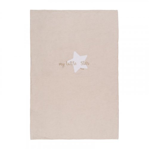 Nanán Coperta letto beige "My little star" in jersey Shopping online