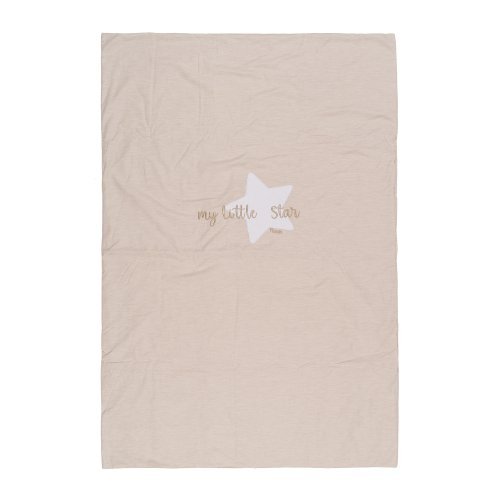 Nanán Coperta letto beige "My little star" in jersey Shopping online