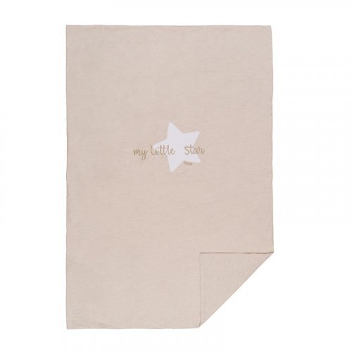 Nanán Coperta letto beige "My little star" in jersey Shopping online
