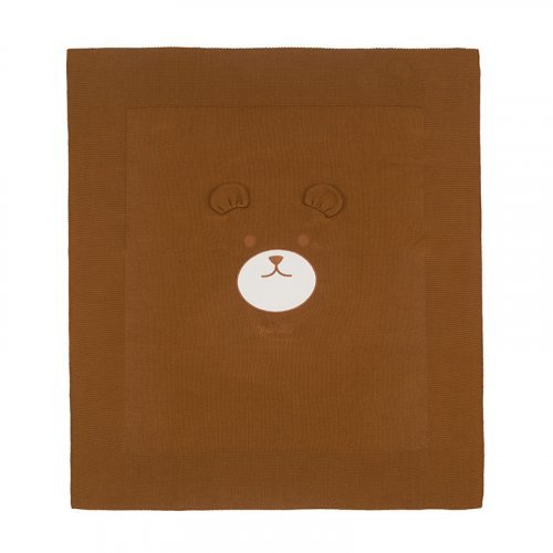 Nanán Coperta in filo c/orsetto beige Offerta San Valentino
