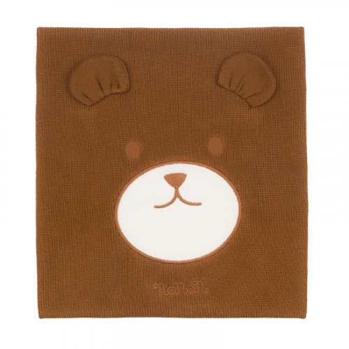 Nanán Coperta in filo c/orsetto beige Offerta San Valentino