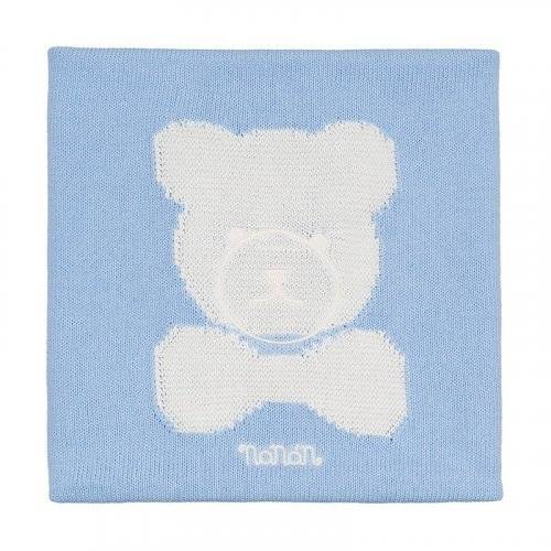 Nanán Coperta in filo azzurro con orso Smaltimento dello stoccaggio