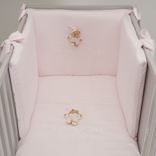 Nanán Set Piumone e Paracolpi 4pz dadini Rosa