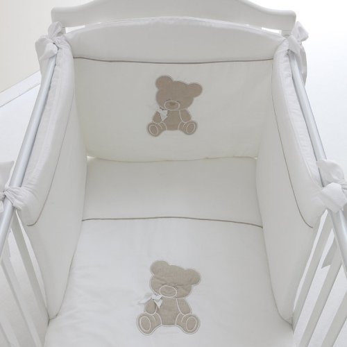 Nanán Set Piumone e Paracolpi 4pz Coccolo Bianco Promozione