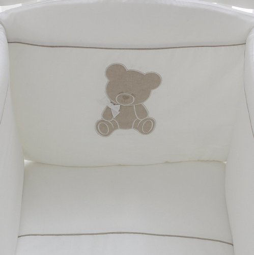 Nanán Set Piumone e Paracolpi 4pz Coccolo Bianco Promozione